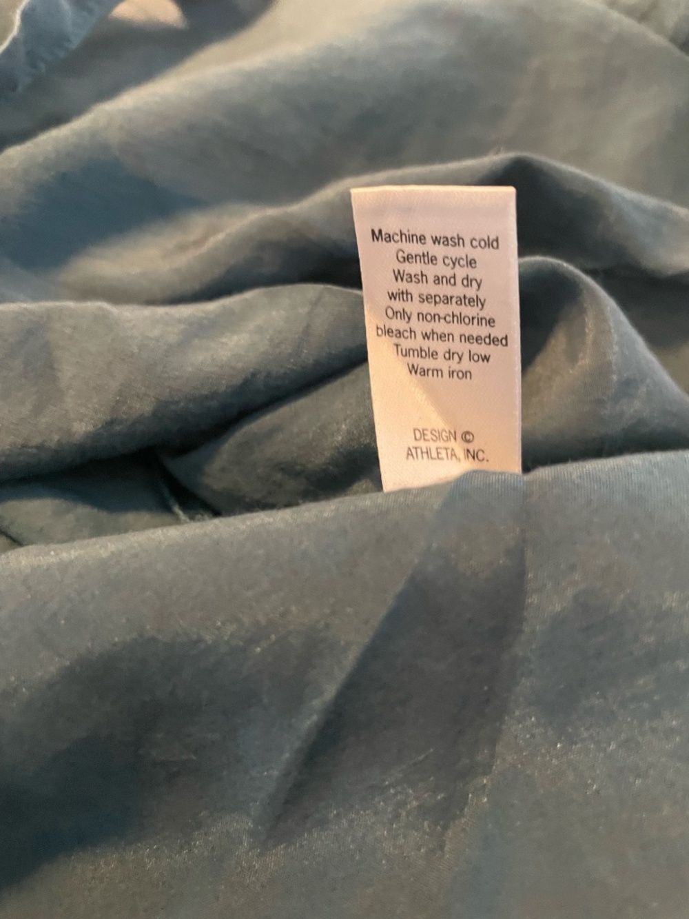Athleta Swim Coverup Tunic  in Dip-Dye Ombre Teal SIze Medium - Picture 7 of 8